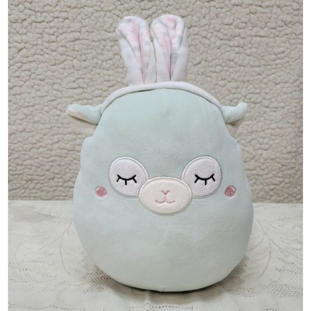 Squishmallow Miley Mint Green Llama Bunny Ears 12" Easter Plush Toy Kellytoy